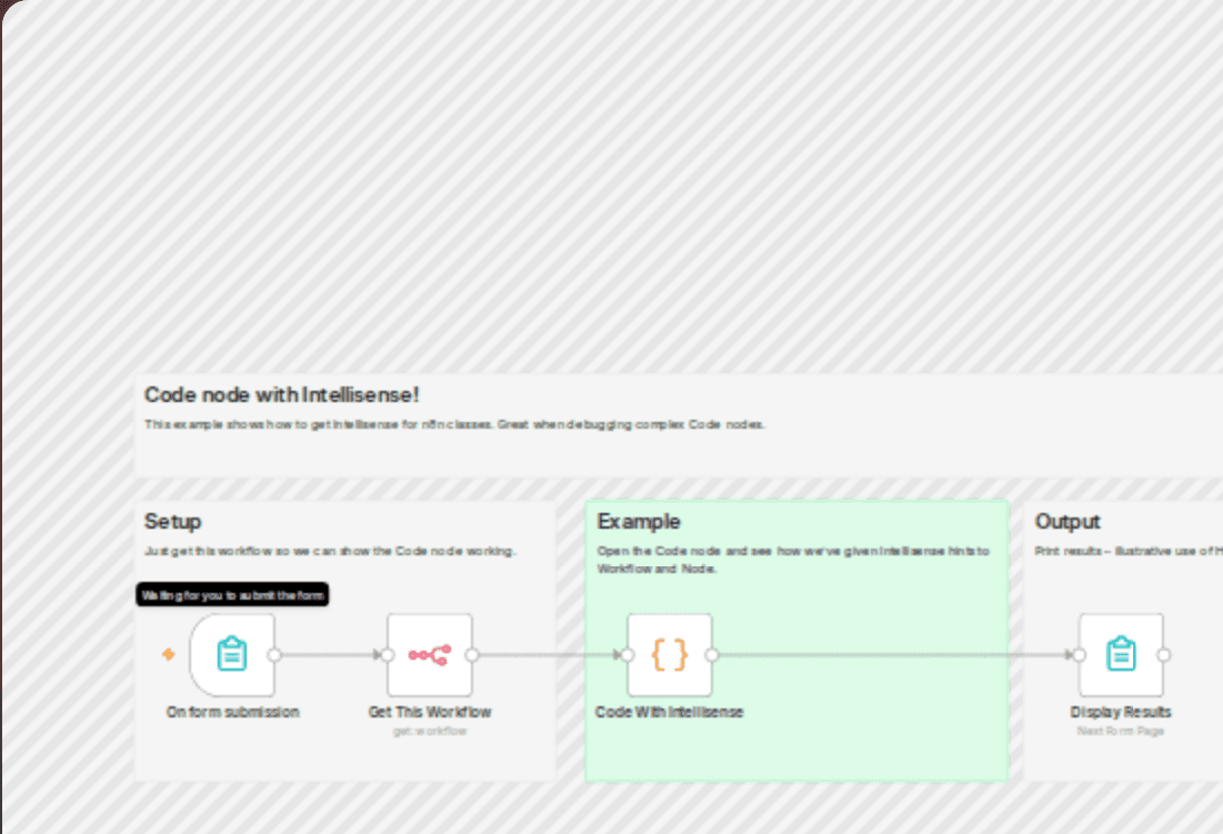 Add TypeScript Intellisense support to code nodes with JSDoc workflow diagram