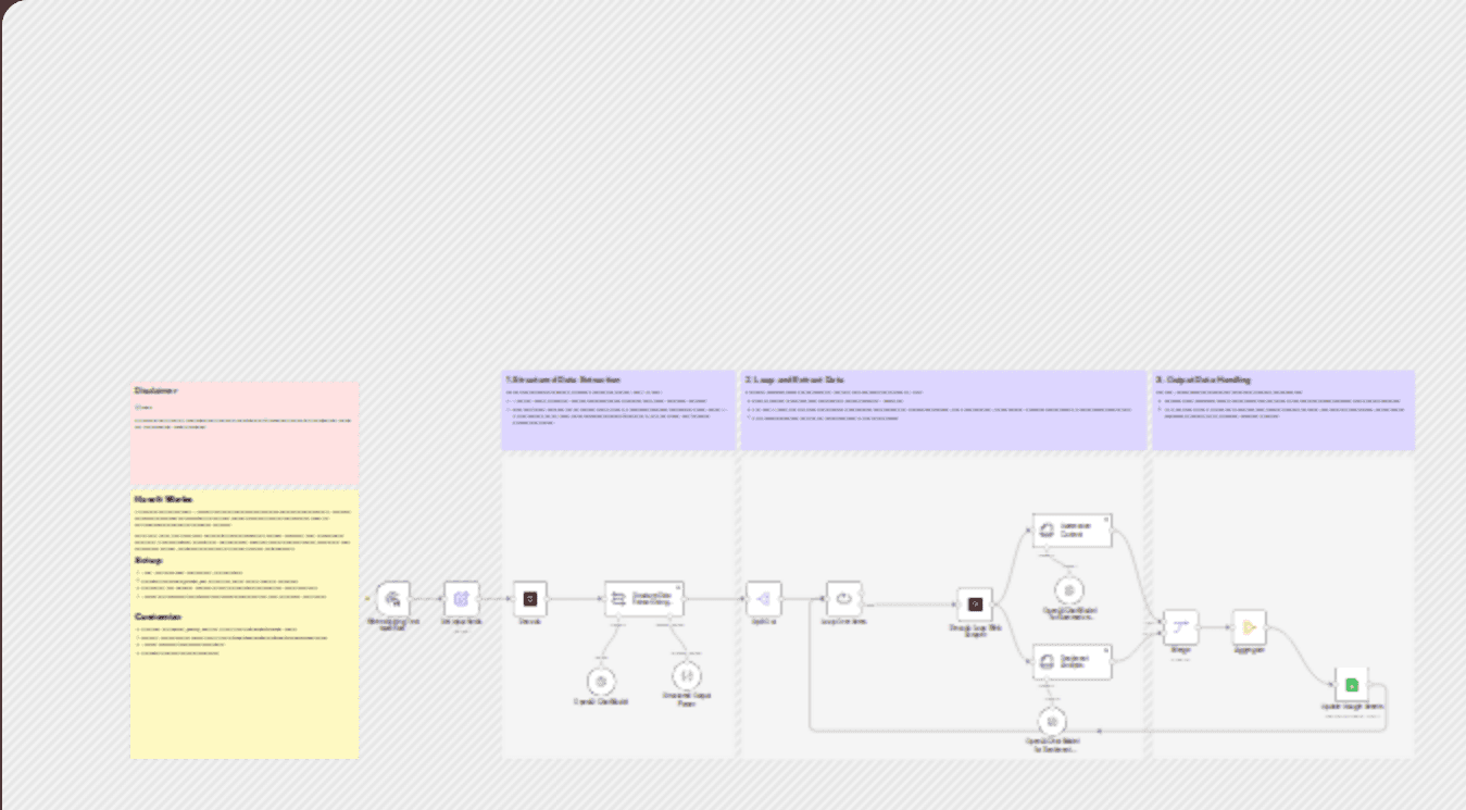 Amazon price drop analysis with Decodo, GPT-4.1-mini & Google Sheets integration workflow diagram