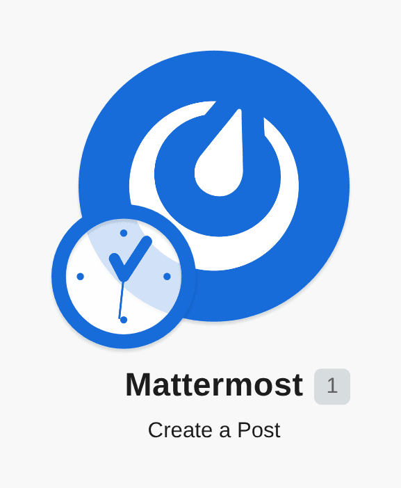 Automatically post a daily reminder to a Mattermost channel workflow diagram