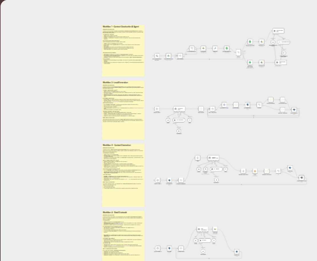 Generate product-aware B2B leads and outreach emails with Gemini, Pinecone and Gmail workflow diagram