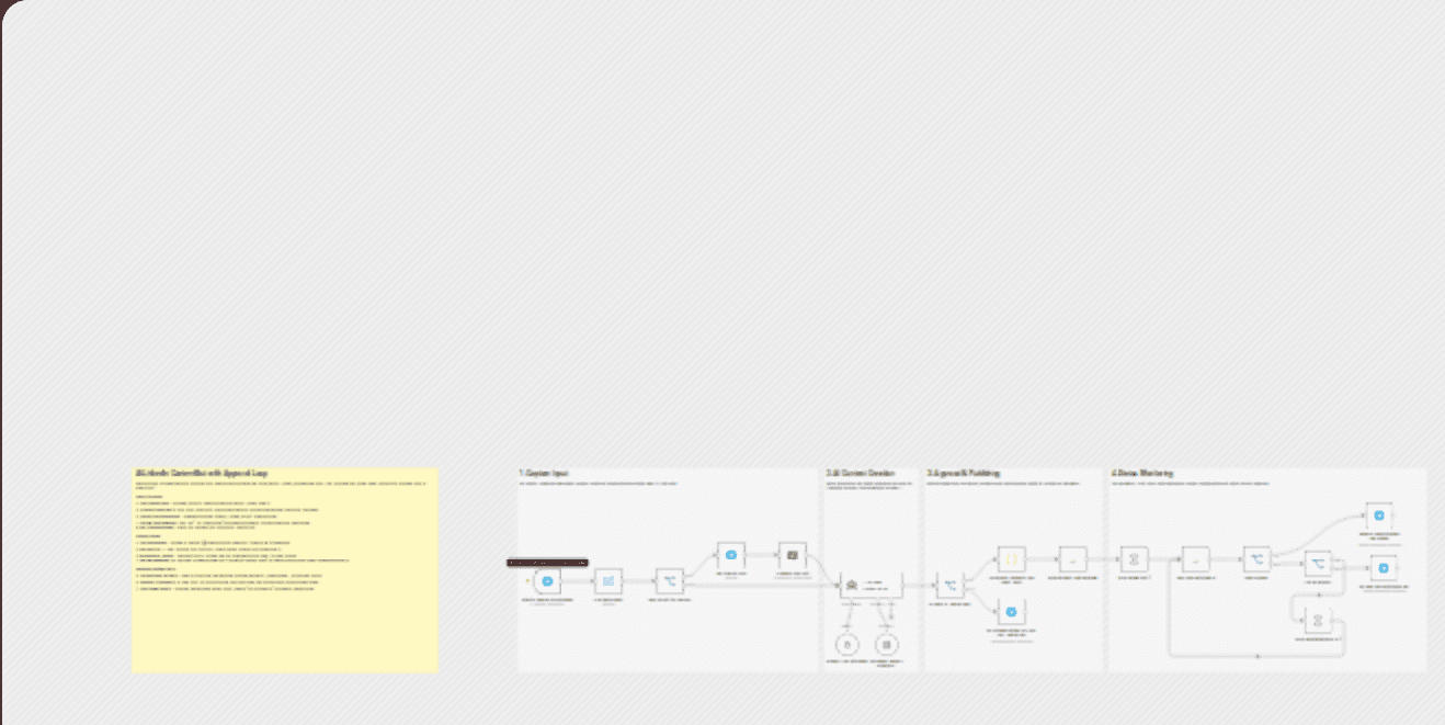 Create LinkedIn content with GPT-4 via Telegram bot & approval loop workflow diagram